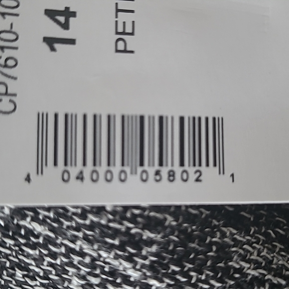 cleo, Size 14 Petite, Straight Leg Trousers with Slimming Panel, Black and White - Picture 7 of 7